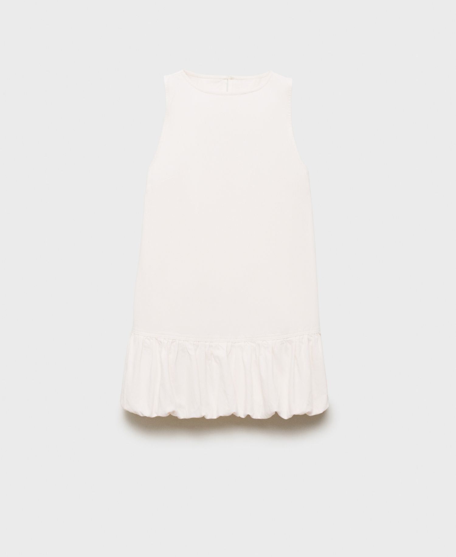 Women's Puffed Hem Denim Dress