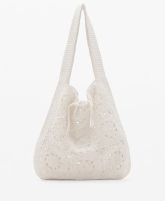 MANGO - Women's Crochet Shopper Bag