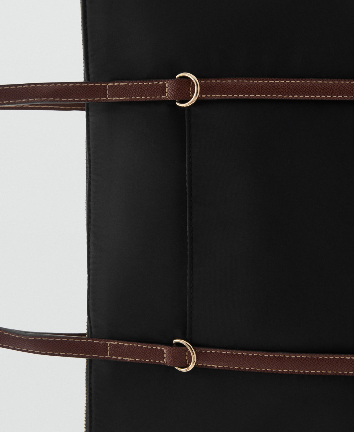 Mango Women's Double Handle Shopper Bag In Black