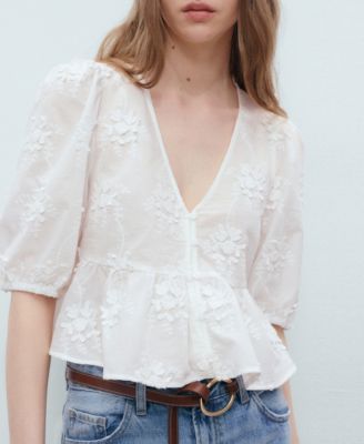 Women's Cotton Embroidered Blouse
