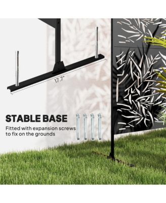 Metal Outdoor Privacy Screen Outdoor Divider Trellis Bamboo