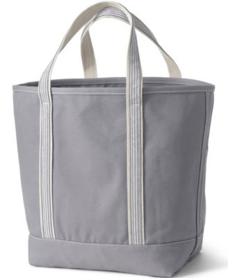 Large Solid Color 5 Pocket Open Top Canvas Tote Bag