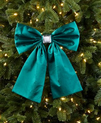 Gilded Glamour Green Bow Clip Ornament, Macy's Exclusive