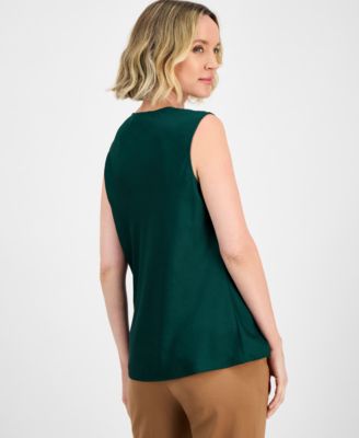 Women's Cowlneck Sleeveless Top