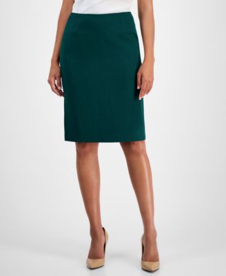 Women's Stretch-Crepe Slim Pencil Skirt