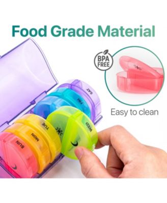 Weekly Pill Organizer 7 Day 2 Times a Day