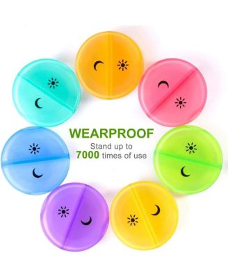 Weekly Pill Organizer 7 Day 2 Times a Day