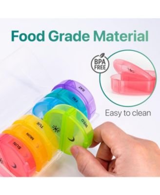 Weekly Pill Organizer 7 Day 2 Times a Day