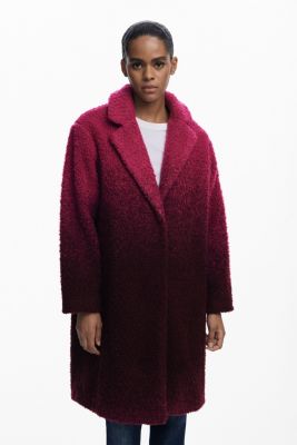 Women's Gradient boucle coat