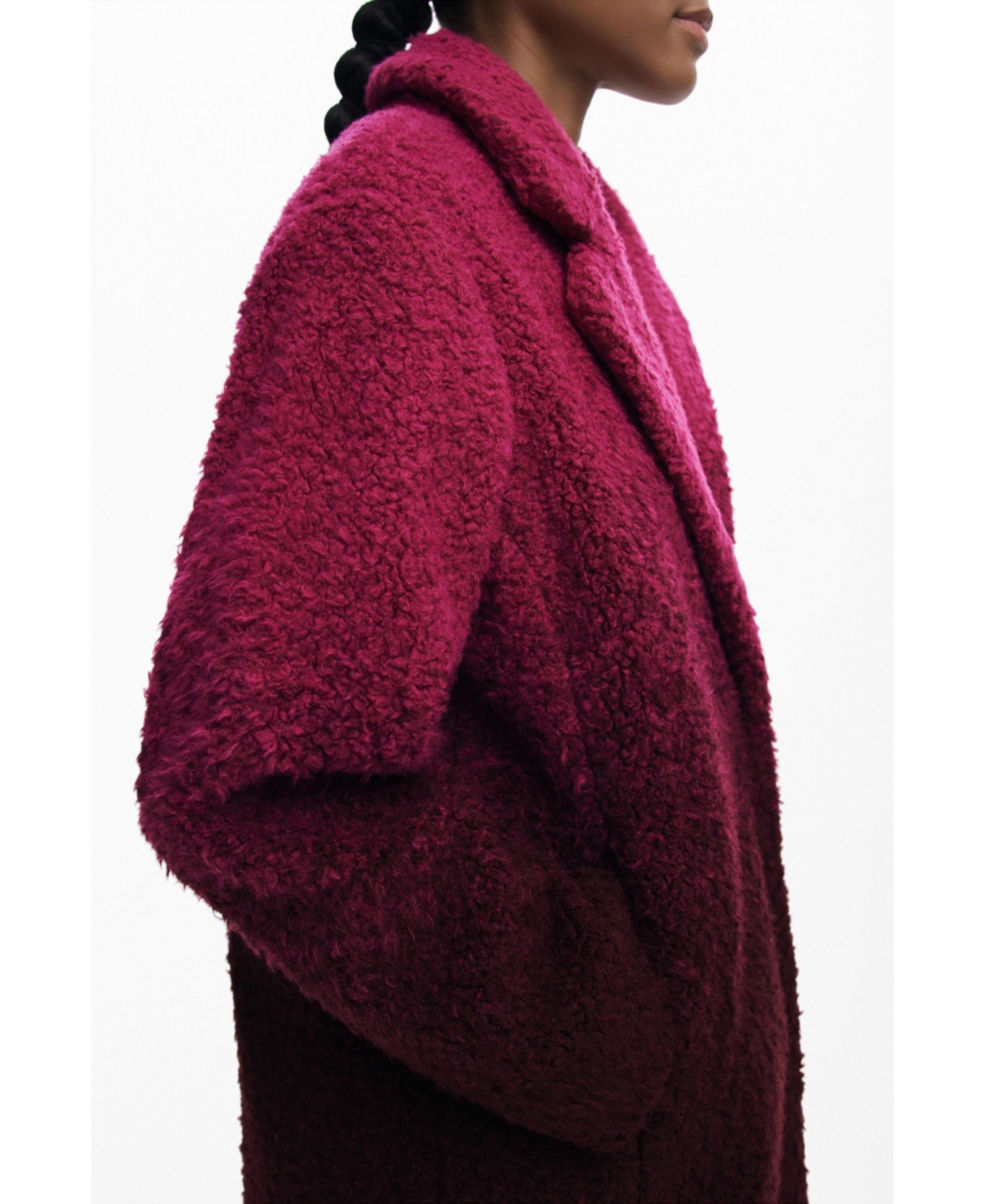Desigual Women's Gradient boucle coat