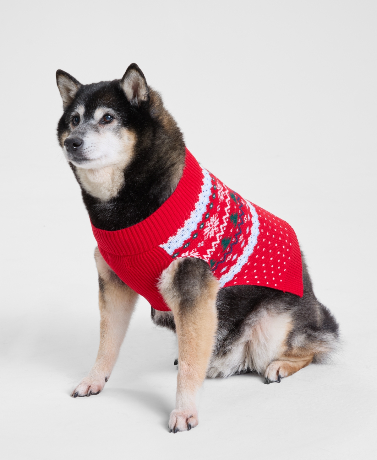 Holiday Lane Fair Isle Dog Sweater, Macy's Exclusive