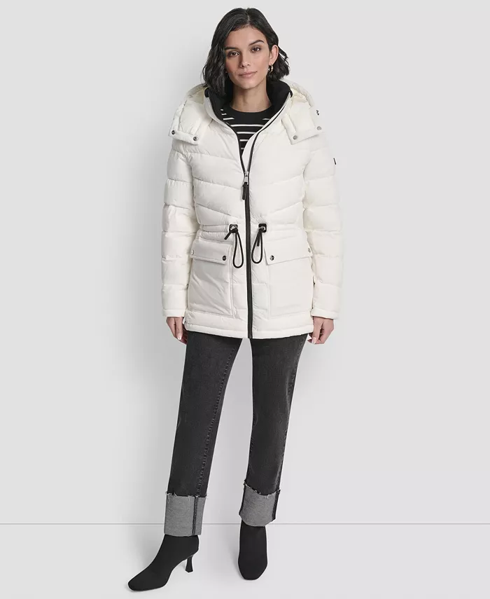 Women's Shine Hooded Anorak Puffer Coat - thumbnail 9
