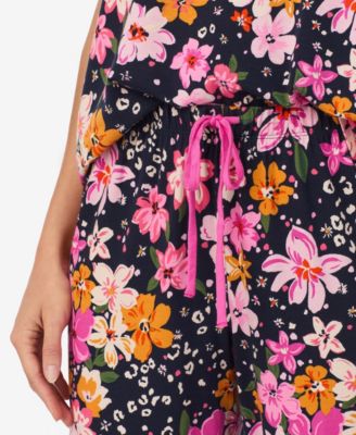 Women's Short Sleeve Cropped Pajama Set