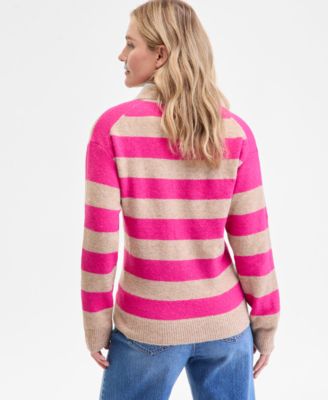Women's Striped Rugby Sweater, Macy's Exclusive