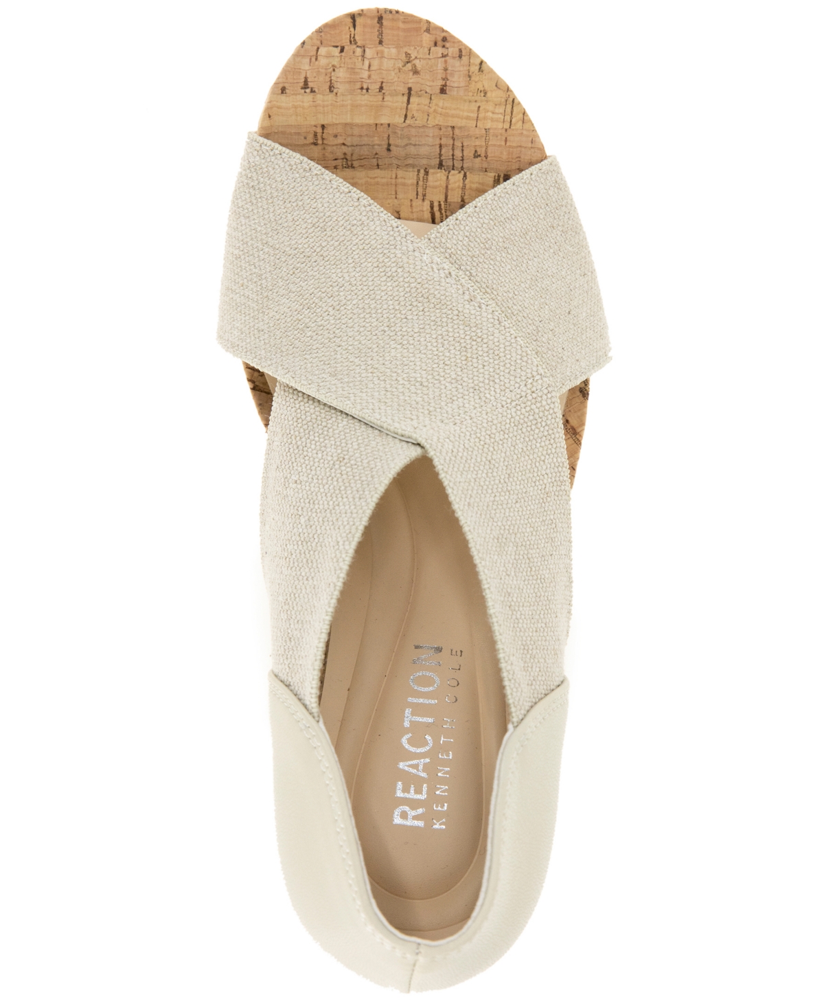 Kenneth Cole Reaction Women's Gelena Stretch Wedge Sandals In White