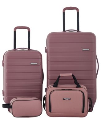 Travelers Club Austin 4-Pc. Hardside Luggage Set - Wistful Mauve, 4 Piece Set