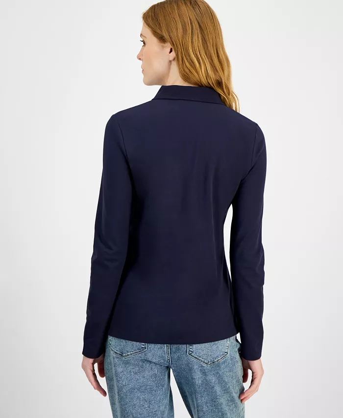 Women's Long Sleeve Polo Shirt - thumbnail 10