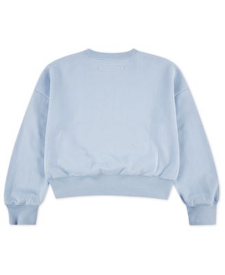 Girls Ribbed Crewneck Sweater