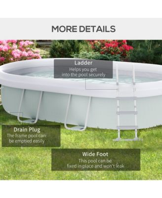 Above Ground Swimming Pool, Semi-Inflatable Frame Pool,