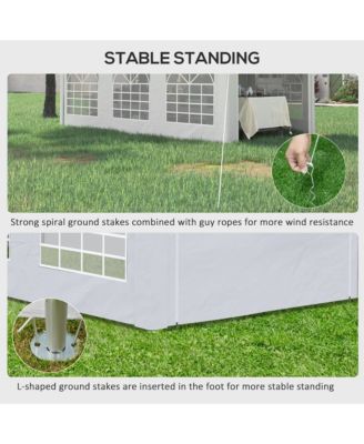 10ft x 20ft Party Tent & Carport, Portable Garage with Sidewalls