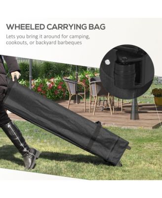 Pop Up Canopy Tent with Netting and Bags, 10' x 10',