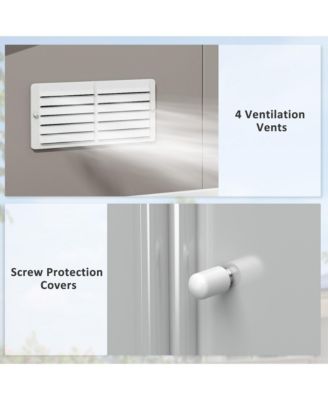 11&#39; x 13&#39; Storage Shed Garden Tool House w/ Vents Doors