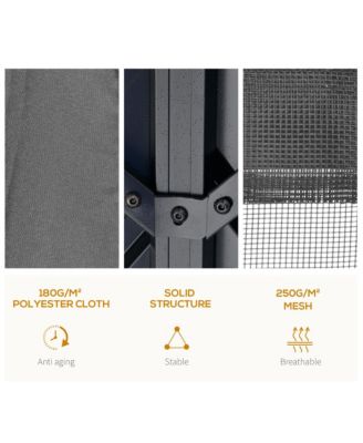 10' x 12' Hardtop Patio Gazebo, Netting Curtains,