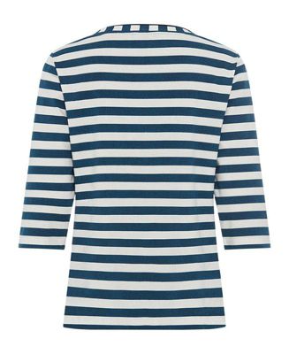 Stripe and Placement Print T-Shirt