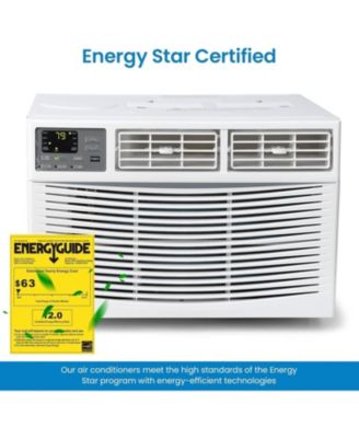 8,000 BTU Window AC - Quiet Performance, Dehumidify & Fan Modes, Remote Control Included, Easy Setup, Perfect for Home and Office