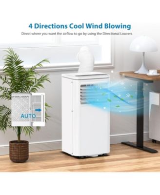 8,000 BTU 3-in-1 Cooling, Dehumidifier & Fan with Timer, Remote, LED Display - Portable Air Conditioner