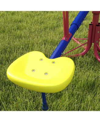 Teeter Totter for Kids with 4 Seats for 3-8 Years,