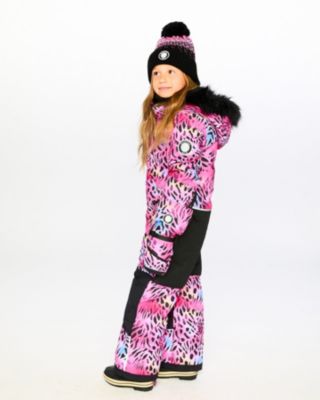Girl Winter Mittens Teknik Multicolor Leopard and Zebra - Toddler|Child