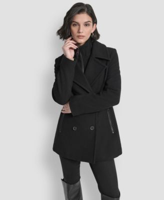 Women's Double-Breasted Bibbed Collared Coat