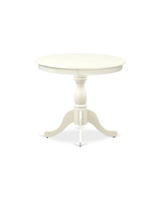 3 Pc Kitchen Table Set - 1 Pedestal Table and 2 Light Parson Chairs