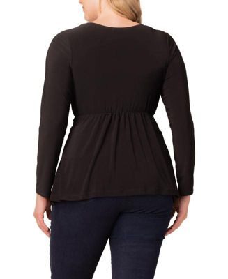 Plus Size Abigail Long Sleeve Twist Top