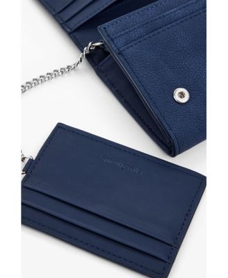 Women's Medium embroidered faux leather wallet