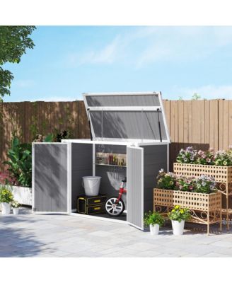 4.7 x 2.5FT Outdoor Storage Shed for Trash Cans, Lockable,