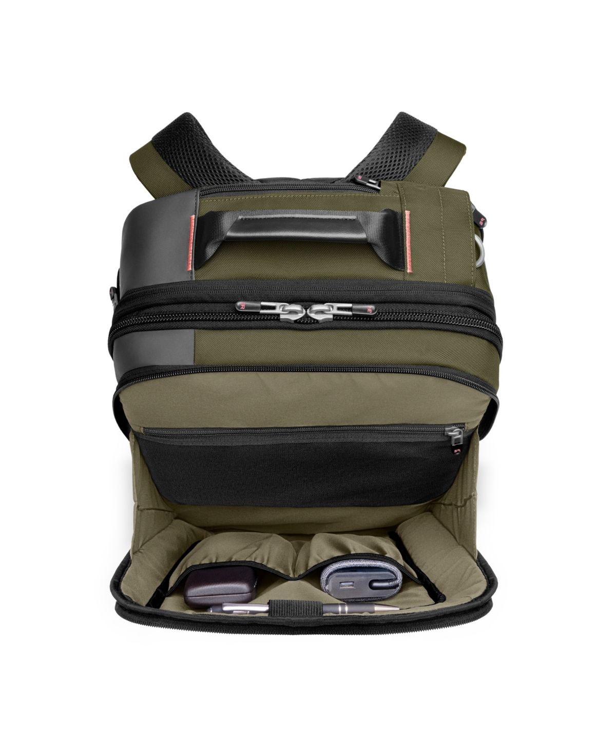 Briggs & Riley Medium Convertible Backpack In Green