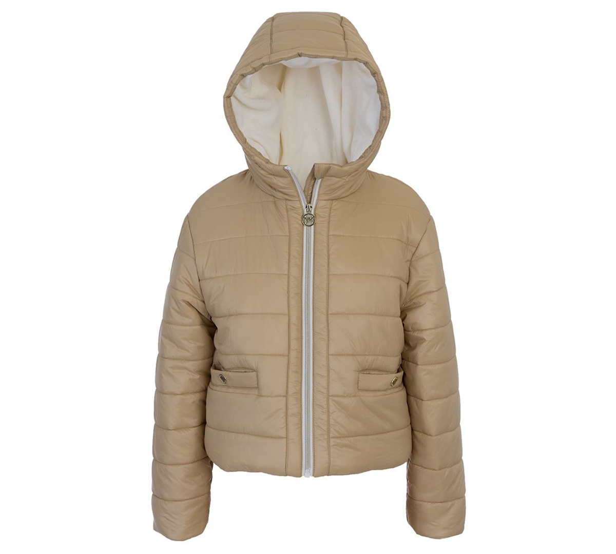 Michael Kors Kids' Big Girls Fleece Lined Midweight Jacket In Brown
