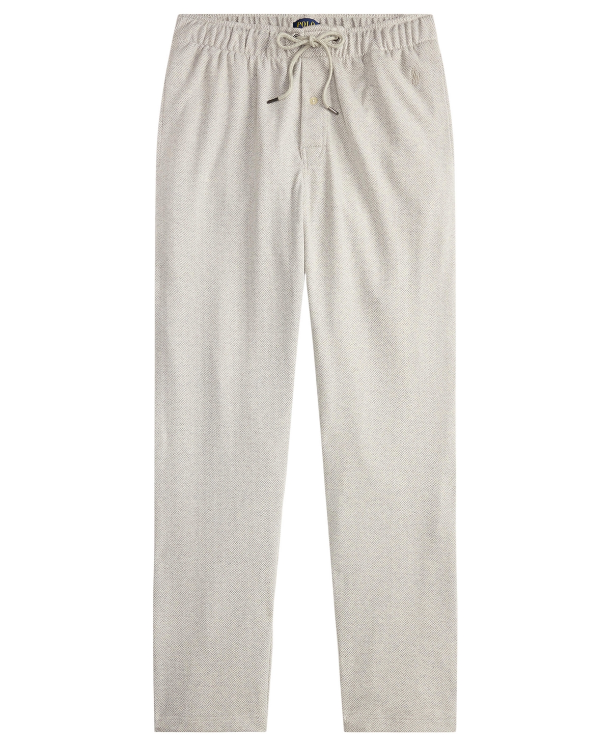 Polo Ralph Lauren Men's Herringbone Drawstring Pajama Pants In Gray