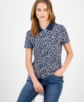 Women's Snow Dot Polo Shirt
