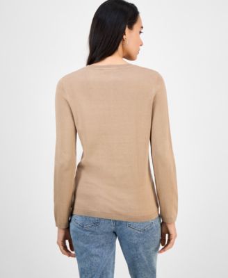 Women's Cotton Snowflake Sweater