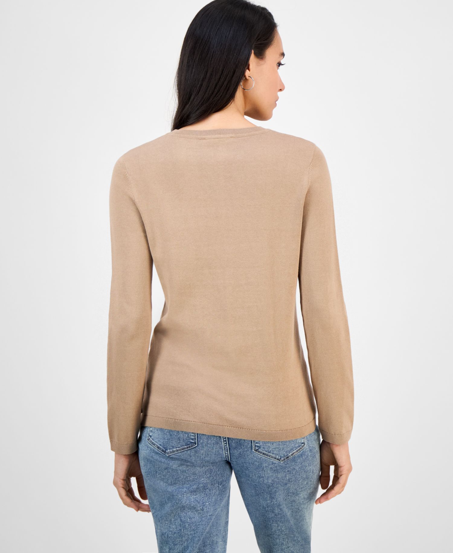 Nautica Women's Cotton Snowflake Sweater