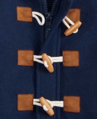 Baby Boys Hooded Toggle-Closure Peacoat, Macy's Exclusive