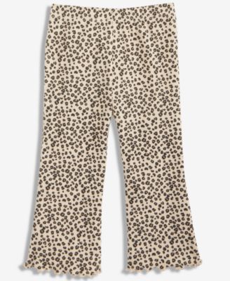 First Impressions - Baby Girls Leopard-Print Rib Pants