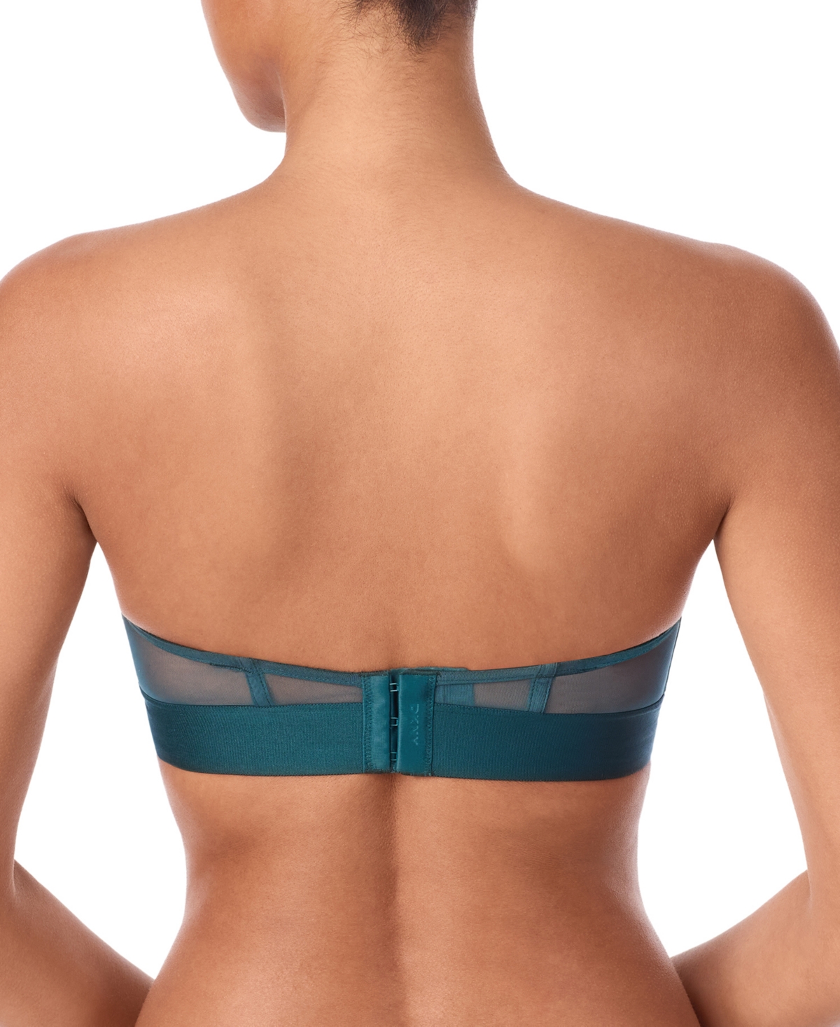 Dkny Sheers Strapless Underwire Bra In Blue