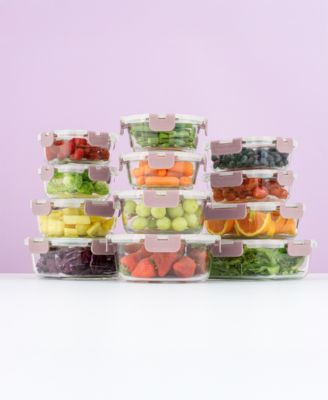 24-Pc. Glass Storage Containers with Lids