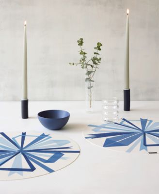 Bow-Print Round Placemat, 15"