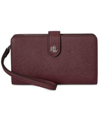 Lauren Ralph Lauren - Crosshatch Leather Tech Wristlet