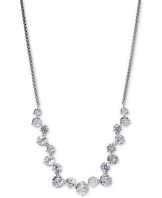 Eliot Danori - Cubic Zirconia Statement Necklace, 15" + 3" extender